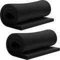 Frienda 2 Pcs Upholstery Foam 1" x 24" x 72" High Density Cushion Black Polyurethane Craft Foam Padding for Seat Replacement DIY Projects Chairs Headboards Sofas Home