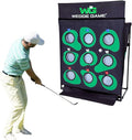 Large Premium Golf Short Game Practice Indoor/Outdoor Chipping and Pitching Net with True Auto Ball Return, 9 Holes of Golf, Tic-Tac-Toe and More!