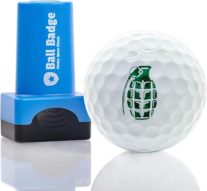 Ball Badge - Golf Ball Stamp (The Icon Series), Golf Ball Marker, Reusable Golf Ball Marking Tool to Identify Golf Balls