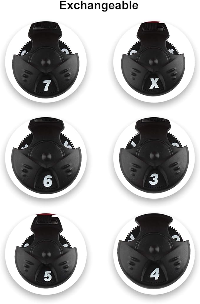 Andux Golf Hybrid Club Head Covers with Dial No. Tag Pack of 3 (All The Same Size)