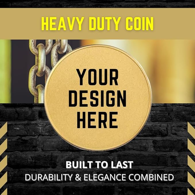 Custom Coin & Golf Ball Marker - Custom Challenge Coin with Colored Picture & Logo Engraving - Personalized Tokens with Acrylic Case - Customizable Photo Token & Markers for Men and Women