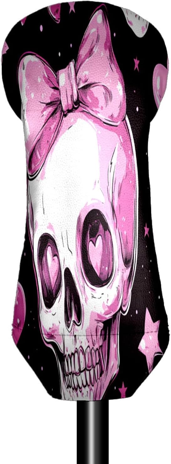Funny Butterfly Colorful Golf Head Covers for Driver, Fairway, Hybrid & 3 Wood Premium PU Leather with Soft Velvet Lining Waterproof & Scratch-Resistant Unique Golf Gift for Men & Women