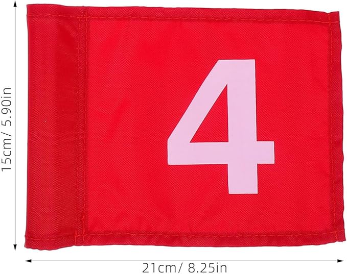 4Pcs 4Pcs Numbered Training Flags Durable Putting Course Flags for Practice Portable Lightweight Golf Markers for Backyard and Outdoor Use