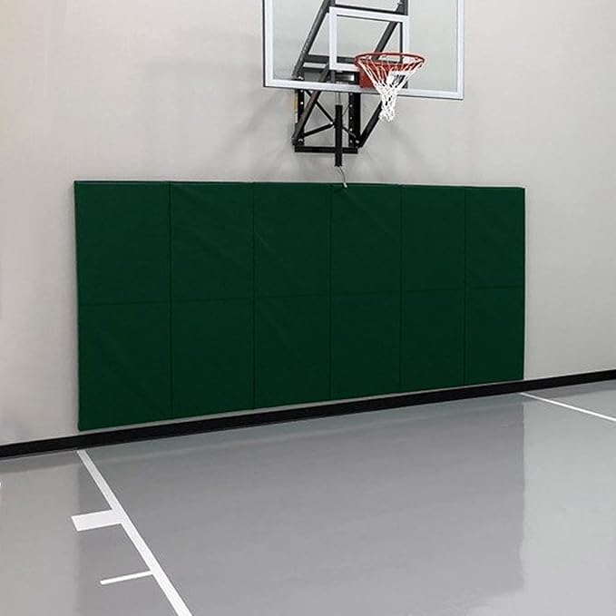 PROGOAL Gym Wall Paddings Basketball Court Wall Protection Pad - 2”Thick Foam Wall Mat Durable Protector for Wall-Mounted Basketball Hoops Garage Taekwondo（60" Lx20 W）