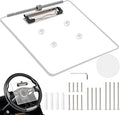 MOSNAI Golf Cart Steering Wheel Scorecard Holder with Pencil Holder & Clip Fit for Club Car DS & Precedent EZGO TXT & RXV Yamaha Golf Carts