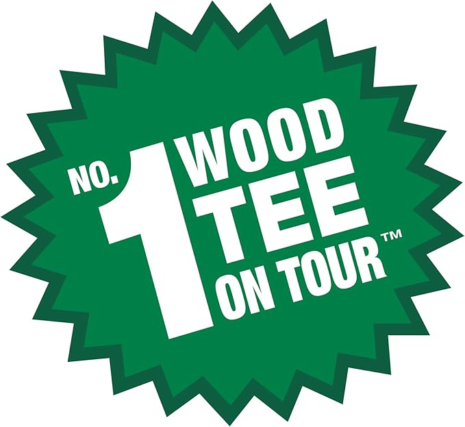 PrideSports PTS Wood Golf Tees | 135 Count, 3-1/4 Inch | #1 Wood Tee on Tour | Best for Drivers & Woods