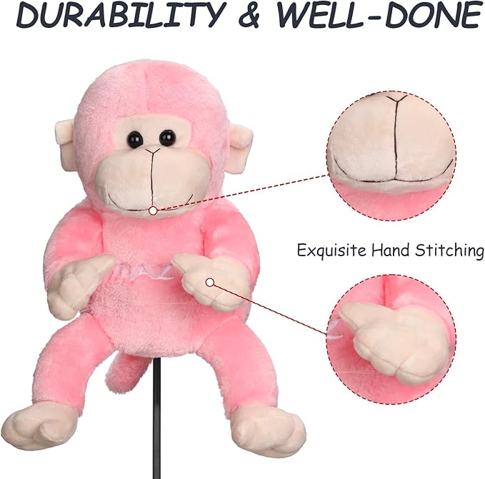 MAZEL Monkey Golf Club Head Cover for 460CC Driver,Woods