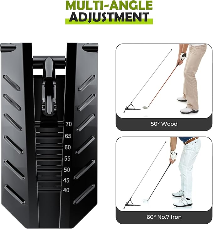 Golf Alignment Stick Holder - Golf Alignment Sticks Made of Metal, Golf Training Aid for Swing Plane and Swing Path Training, Golf Swing Trainer for Golf Practice Accessories