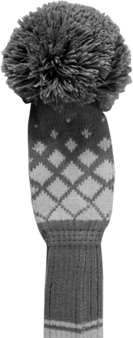 Scott Edward Knit Wood Golf Club Head Covers 4 Pieces Knitted Item Fit Over Well Driver Wood(460cc) Fairway Wood and Hybrid(UT)