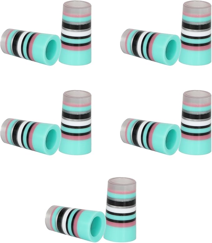10 Pcs Golf Ferrules,Golfing Club Ferrules Colorful Golfing Iron Ferrules Fit 0.35Inch Tapered Steel Shafts