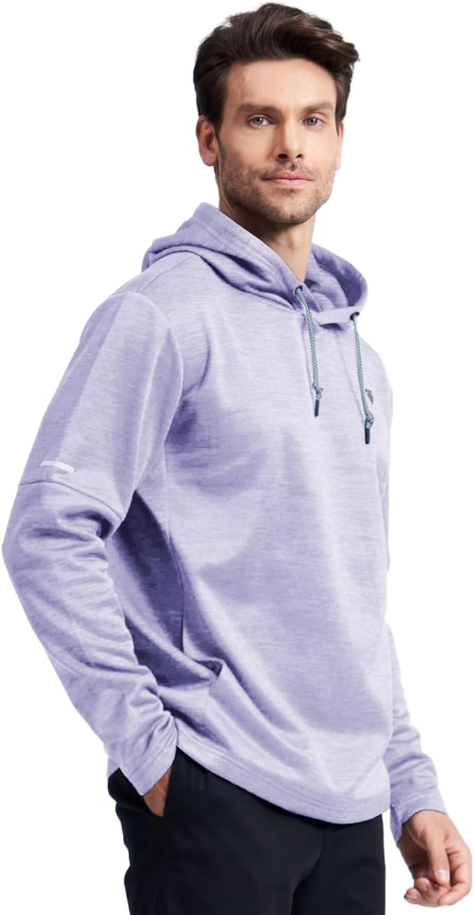 Hoodies for Men Golf Fleece Hooded Sweatshirts Dry Fit Athletic Lightweight Casual Midlayer Mens Hoodies Pullover