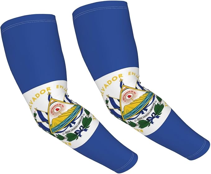 Cute Flag Arm Sleeves Cooling Sun Protection Sports Flag Sleeves for Men Women