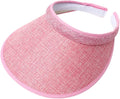 Cloth Covered Slip-On Visor for Women, Adjustable Cap Sports Sun Visors for Men