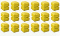 GTM101018 Recycled Plastic Capital Tee Markers, Set of 18