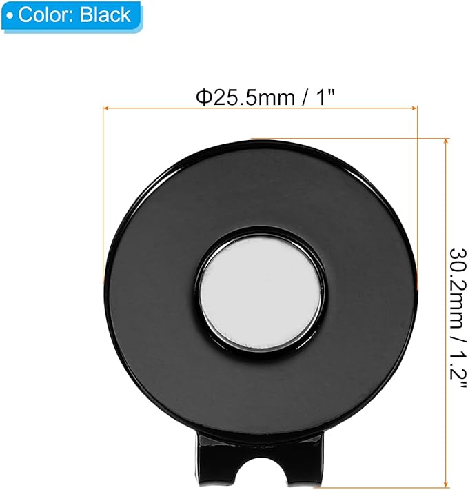 PATIKIL Magnetic Golf Hat Clip, Metal Golf Ball Marker Holder for Golf Caps Gloves