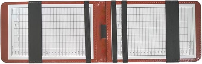 Golf Scorecard Holder,Portable Score Display Notebook for Practice Training Indoor Home Backyard Sports Club Recreation Competition Entertainment Simulation