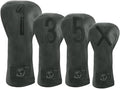 Premium Golf Club Head Covers Set of 4 Fits Drivers Fairways Hybrids 1, 3, 5 and X