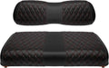 Golf Cart Vinyl Replacement Seat Covers fits Club Car DS 2000.5+, Diamond Front Seat Cover Black Stitching Durable Breathable & Easy to Clean