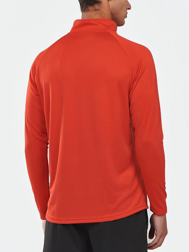 NORTHYARD Quarter Zip Pullover Men Running Shirt Long Sleeve Moisture Wicking Quick Dry Athletic Workout Shirts