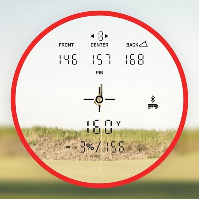 Bushnell Golf Tour Hybrid GPS Laser Rangefinder with Vice Balls | Slope Compensation, Magnetic Mount, Front/Middle/Back Distance, 1300 YD Range, PinSeeker | Signature Series Golf Towel