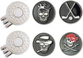Golf Ball Markers with Hat Clips Value Sets for Men Women Golfer, Removable Attaches Easily to Golf Cap Premium Gifts