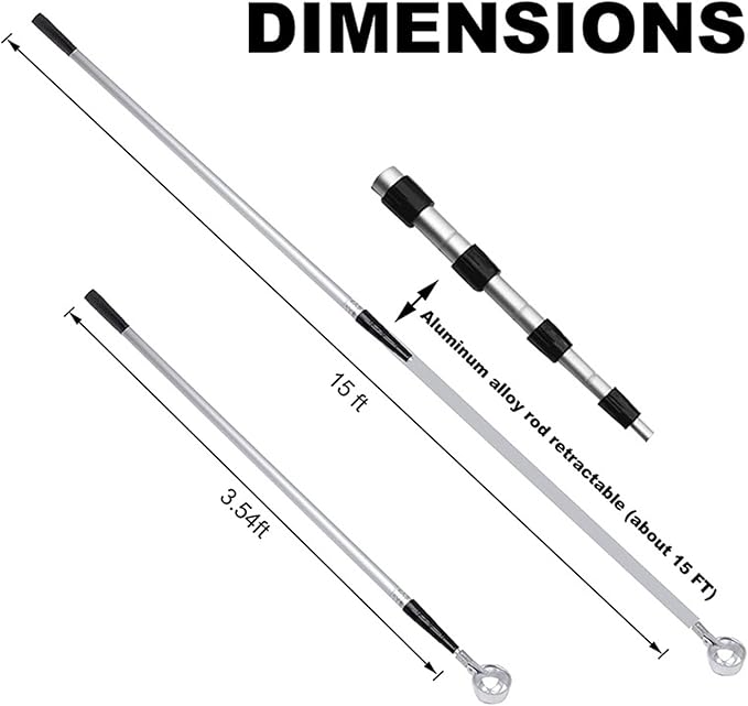 Golf Ball Grabber, Aluminum Alloy Ball Retriever, K Head Lockable Retrieve Tool for Water