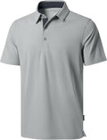 Men's Golf Shirts Dry Fit Moisture Wicking Performance Short Sleeve Collared Polo Shirts for Casual Athletic Business