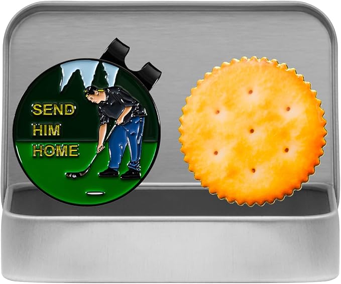 Golf Ball Markers with Hat Clip Box Set - Golf Gifts Golf Accessories for Men and Women Golfers