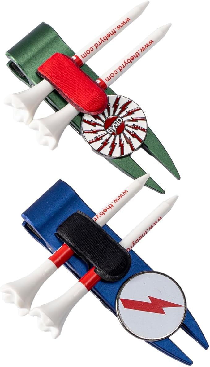 The Byrd Divot Clyp Golf Multitool - Divot Tool & Clip | Organizes Your Tees, Ball Marker & Divot Tool All in One | Essential Golf Gear for Focused Rounds | Golf Accessories for Men (Green)