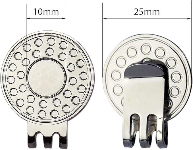 Golf Ball Markers with Hat Clips Value Sets for Men Women Golfer, Removable Attaches Easily to Golf Cap Premium Gifts