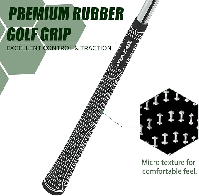 MAZEL Golf Individual Iron 1,2,3,4,5,6,7,8,9, Golf Iron with Steel Shafts for Right Handed Golfers