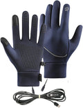 Heated Gloves for Men and Women, Winter Full Finger Hand Warmers Heated Gloves for Skiing Cycling Golf Hiking