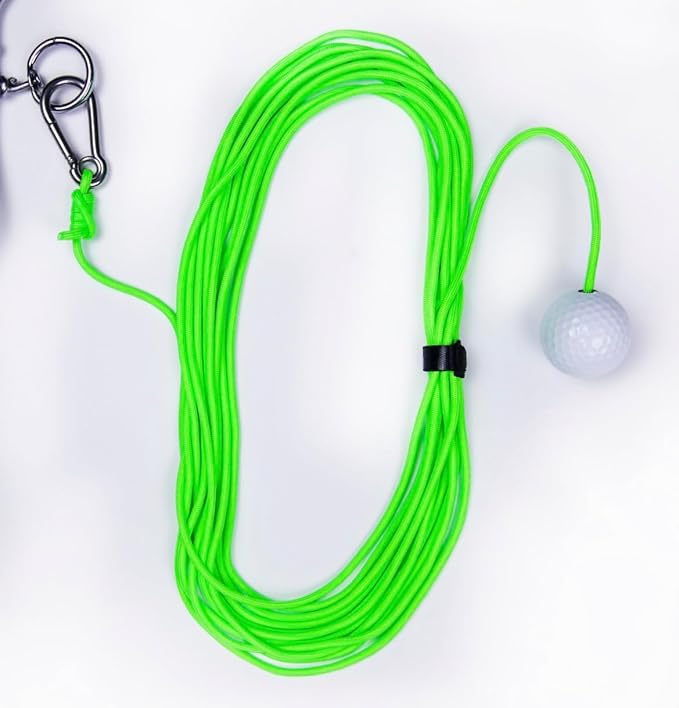 Swing Away! Golf Training Tool for Drivers & Irons - Practice Your Golf Swing in The Backyard with A Real Golf Ball & Experience 50 Feet of Ball Flight Feedback