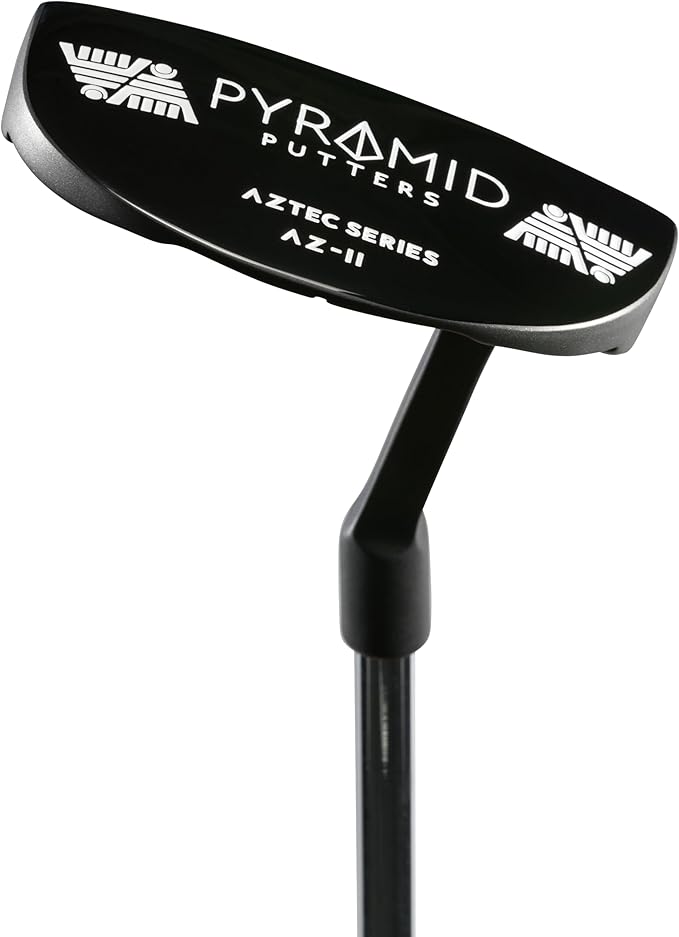 Pyramid Golf Putter for Improved Accuracy & Consistency – Gear Effect Grooves, High MOI, Precision Milled Face, Soft Feel Grip, Forgiveness on Mishits, Free Head Cover, Ideal for Inconsistent Stroke