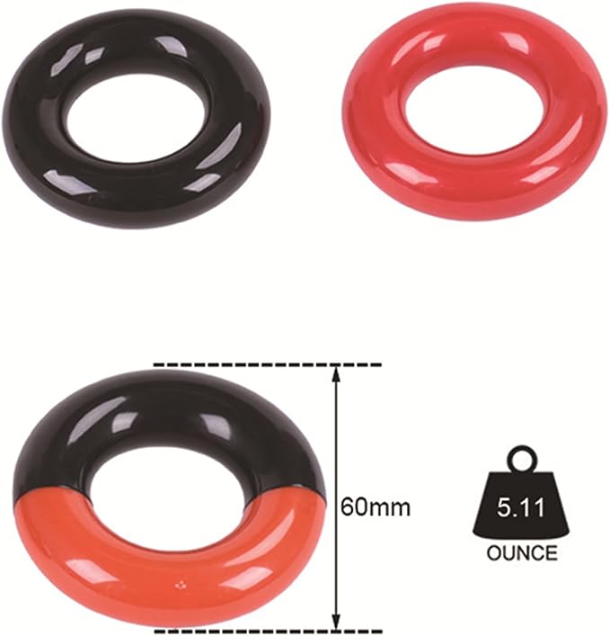 Golf Swing Weight Rings (3-Pack) – Donut‑Style Weighted Warm‑Up Accessories for Drivers, Irons & Woods