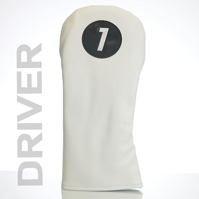 Single Headcover, Easy Slip-On Easy-Off Golf Club Head Cover, Fleece Lined Interior, Water Resistant and Durable Shell, Individual Retail Pack
