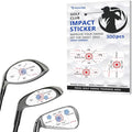 Golf Impact Tape, Self-Teaching Sweet Spot and Consistency Analysis, Golf Club Impact Stickers for Iron, Wood & Fairway Clubs, Non-Residue, Swing Training Aid Impact Labels