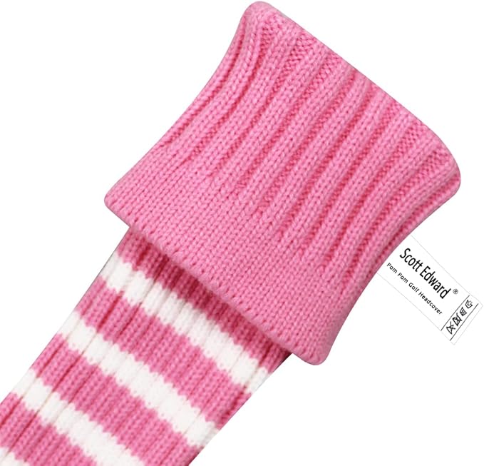 Scott Edward 1/3/4PCS Multi-Style Optional Individualized Knit Golf Club Head Covers, Driver Wood(460cc) Fairway Wood and Hybrid(UT)，for Male/Female Golfers,Custom
