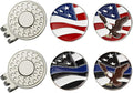 Golf Ball Markers with Hat Clips Value Sets for Men Women Golfer, Removable Attaches Easily to Golf Cap Premium Gifts