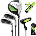 Goplus Junior Complete Golf Club Set for Kids, Right Hand Golf Clubs with Stand Bag, Rain Hood, Golf Practice Set for Ages 5-7,8-10,11-13 Boys Girls
