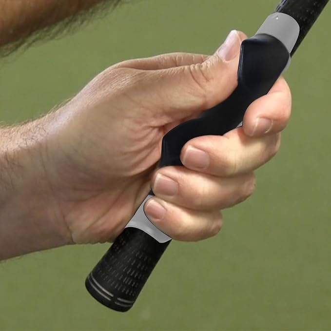 Golf Grip Trainer Attachment for Kids and Woman Beginner Training Equipment for Improving Hand Positioning on Golf Club Right Handed Golf Swing Trainer 6 Inches