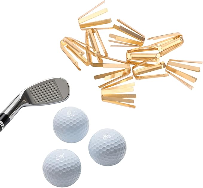 10pcs Universal Brass Golf Shaft Adapter Shims, 6 Leg & 8 Leg Golf Club Spacer Shims for Professional Workshop Use Fits .335 .350 .355 .370 Iron Shafts Ferrules Extractor Fitting Accessories