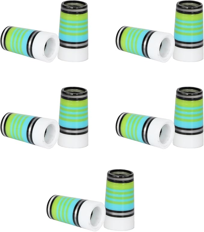 10 Pcs Golf Ferrules,Golfing Club Ferrules Colorful Golfing Iron Ferrules Fit 0.35Inch Tapered Steel Shafts