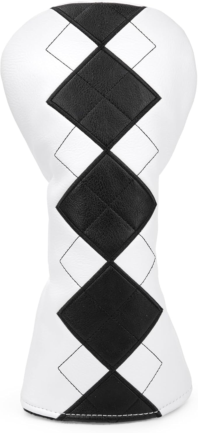 Golf Club Covers Exquisite Embroidery Driver Covers Fariway Wood Headcover Hybrid Cover Leather Golf Headcovers for Most Brand