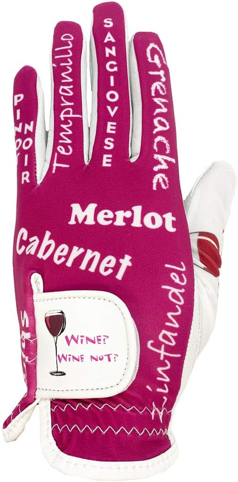 Giggle Golf Women's Golf Glove - Adjustable Strap, Left Hand Gloves for Women