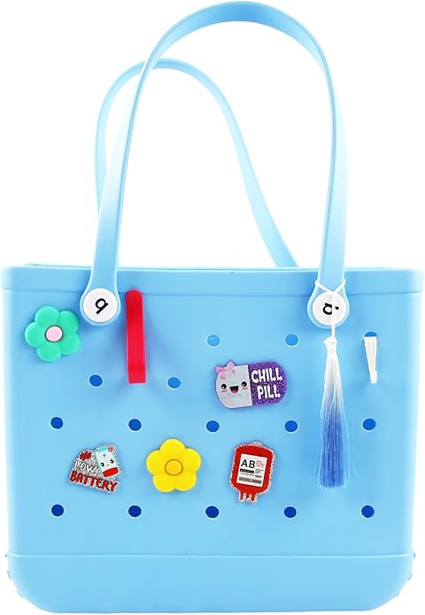 Acrylic Decoration Accessory for Bogg Bag and Simply Southern Tote,Insert Bag Charm for Beach Handbag Tote Bag