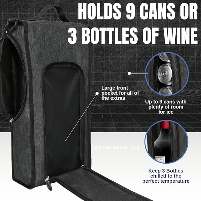 Caddydaddy Golf Bag Cooler - Gifts for Golfers, Essential Golf Accessories for Men, Premium Golf Gifts, Ideal for Keeping Drinks Cold, Versatile Picnic Chiller Cooler for On-The-Go Convenience
