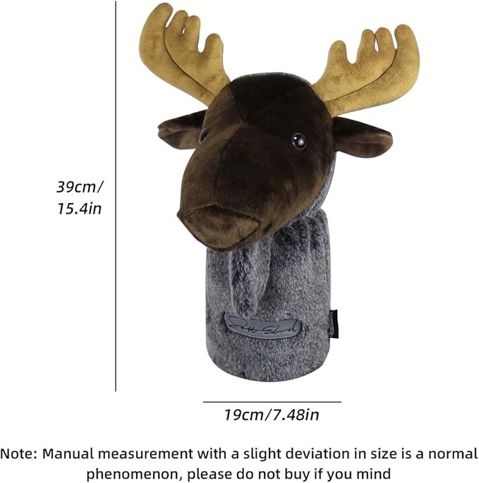 Scott Edward Golf Club Cover Fit Well for Driver or Fairway Wood Golf Club, Funny Cute Animal Design Soft Functional Golf Headcover Stylish Protection for Your Clubs for Men and Women