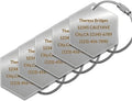 (5 Pack) Custom Personalized Luggage Tags-Customized Unique tag for Suitcase Backpack Travel,Bags (Hexagon (2 × 2))