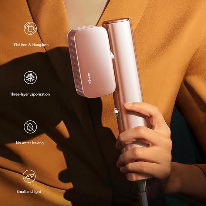 Nesugar Steamer for Clothes Steamer, Fashion Portable Handheld Garment Steamer, 0.8lbs Lightly, 15s Fast Heat-up, 10 Minutes of Continuous Steam, Light Mini Steam Iron for travel and home(100-120V)